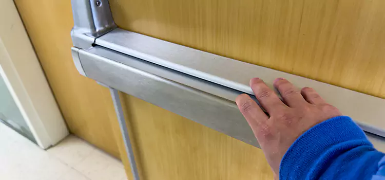 Installing a Push Bar on a Door Dana Point
